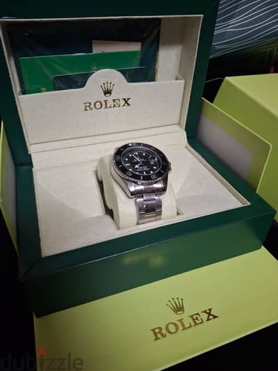 rolex mirror with box and bag