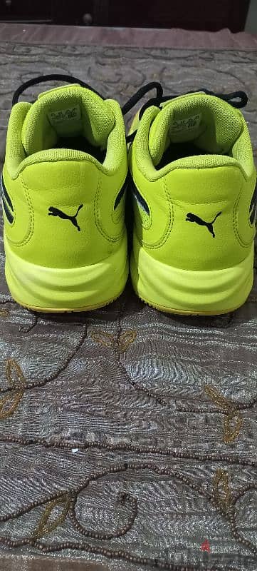 Puma Triple Yellow Glow Volt Black Men Basketball Shoe 2