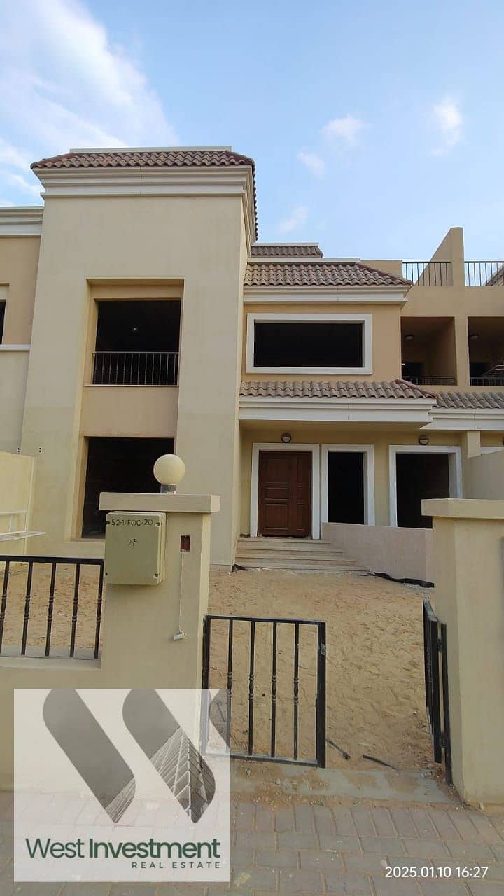 zvilla for sale in Sarayim compound location on Suez Road direct wall in Madinaty wall and steps from Sokhna road   Minutes away from the good adminis 0