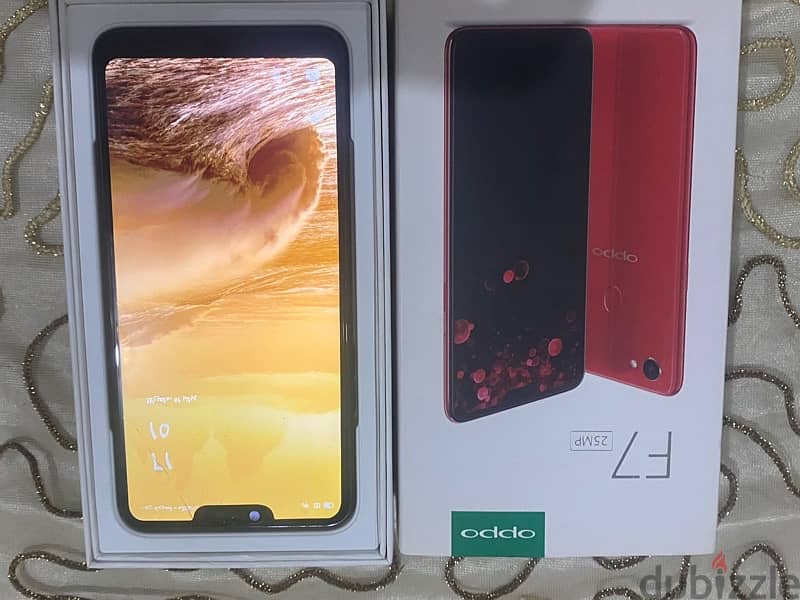 اوبو اف ٧ oppo f7 بالعلبة فقط 8