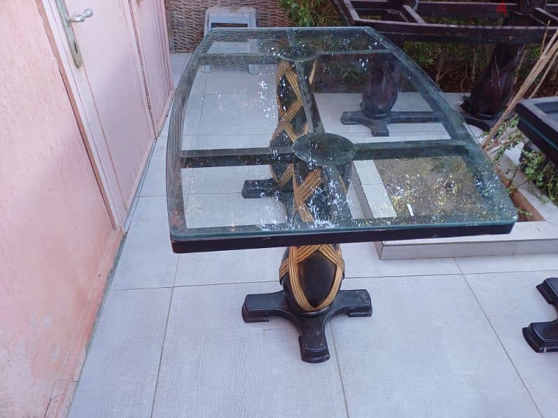 solid wood glass topped tables 1