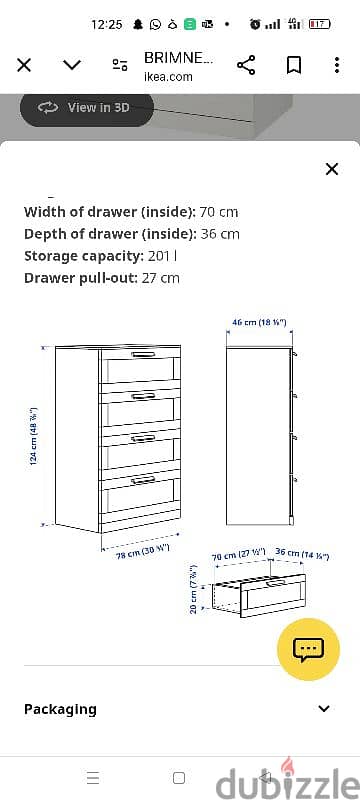 BRIMNES Chest of 4 drawers  Ikea 8