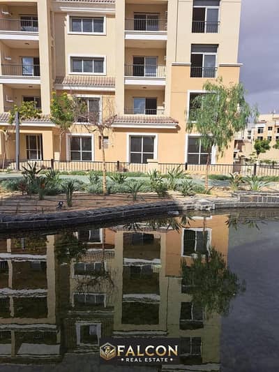 For sale, an apartment in the heart of Mostakbal City, next to Madinaty, with a 10% down payment, in SARAI Compound, with installments over 8 years