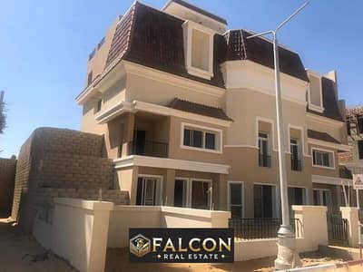 Svilla for sale at the lowest price in front of Madinaty with a down payment of 3 million in Sarai Compound, New Cairo