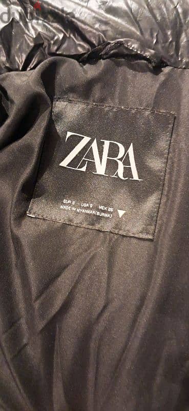 جاكت بامب بناتي ماركة zara قصير مقاس L 2