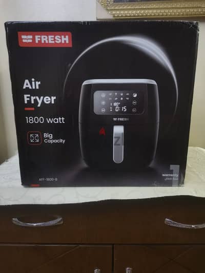 NEW Fresh Air fryer, 5.5 Litres, 1800 Watt، جديدة بالكرتونة