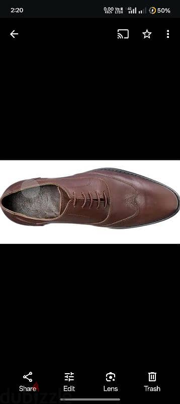 genuine leather shoes حذاء