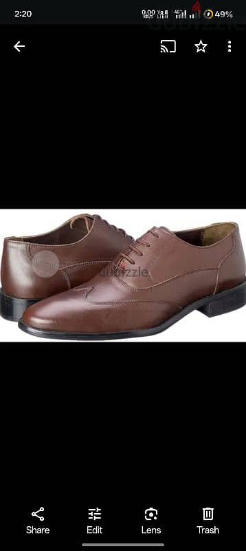 genuine leather shoes حذاء 1