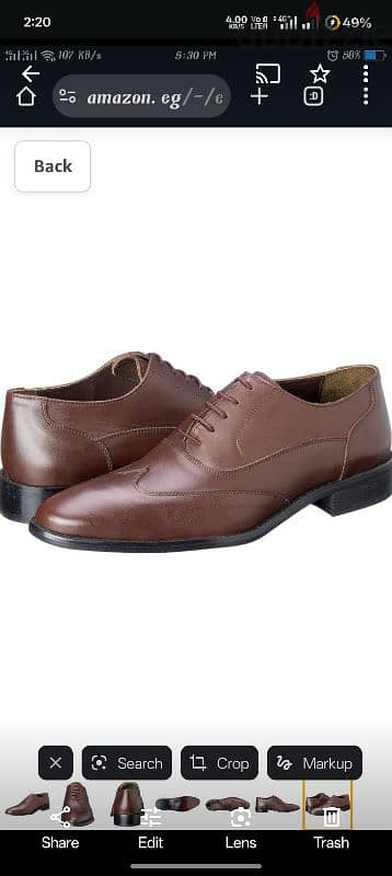 genuine leather shoes حذاء 6