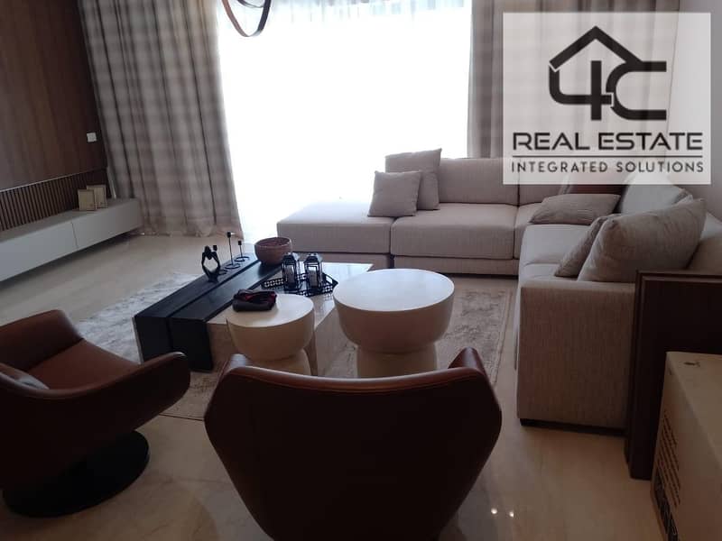 For sale, a fully finished and furnished apartment with appliances and air conditioners, 168 m, with two rooms, in Lake View 0