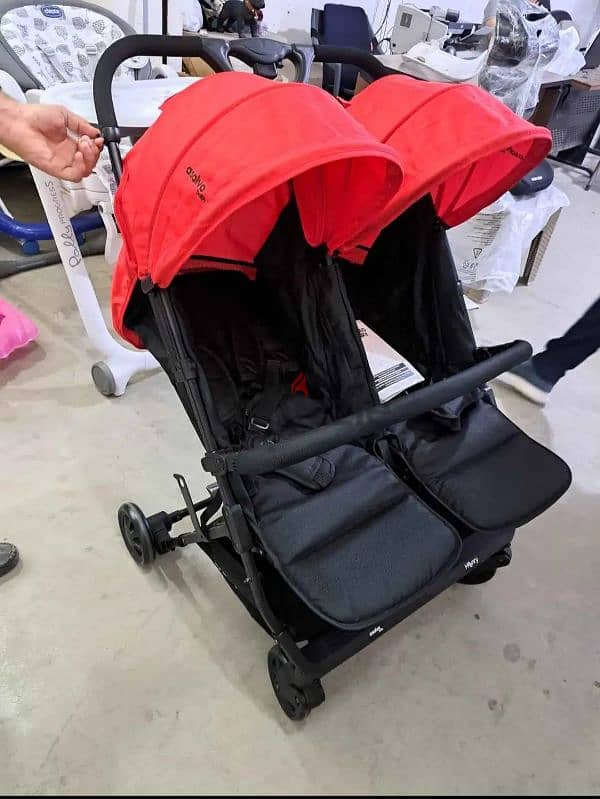 double baby stroller_ عربه اطفال مزدوجه 4