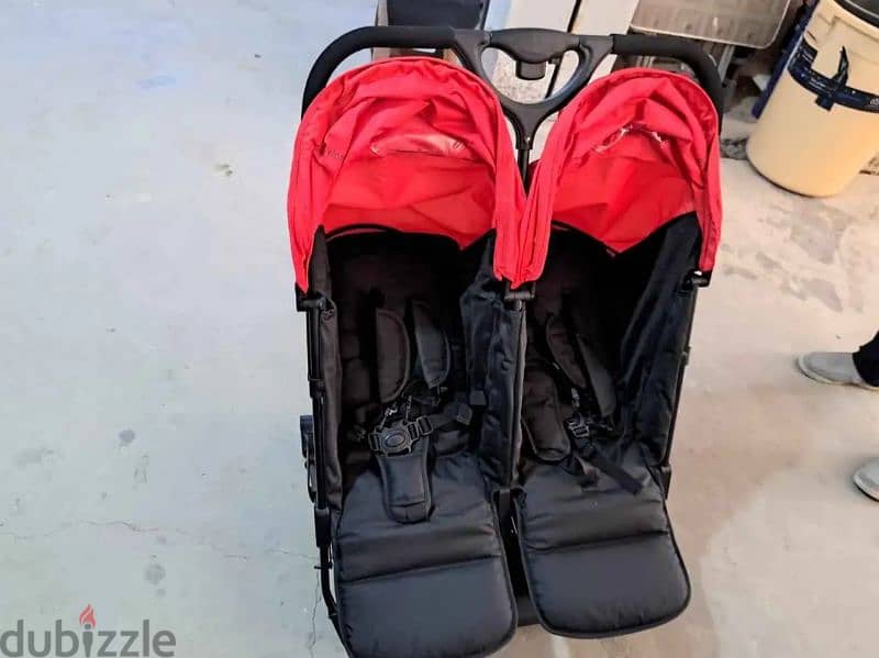 double baby stroller_ عربه اطفال مزدوجه 6