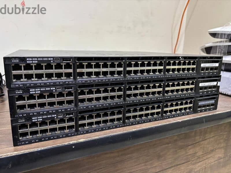 سويتش سيسكو 3650 ,48بورت  Cisco 3650 48Port PoE+ 0