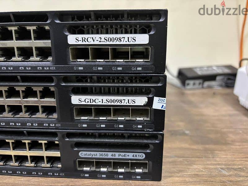 سويتش سيسكو 3650 ,48بورت  Cisco 3650 48Port PoE+ 2