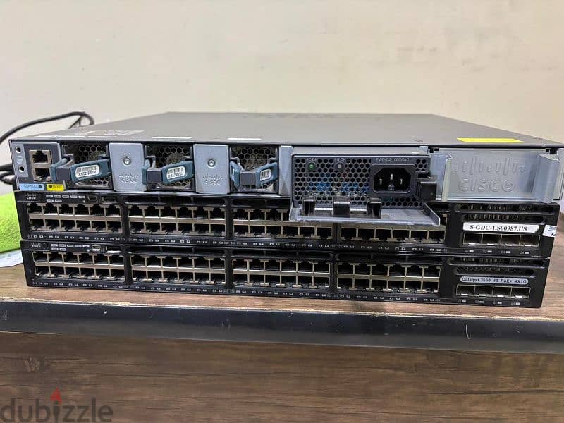 سويتش سيسكو 3650 ,48بورت  Cisco 3650 48Port PoE+ 5