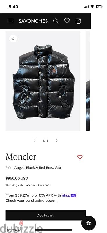 Moncler Genius - 8 Moncler Palm Angels Buzz Gilet size-4-fitted M/L 2