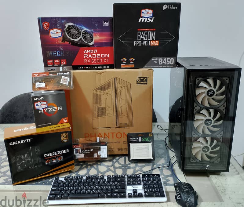 PC gaming Ryzen 5 5500 and rx6500xt 14