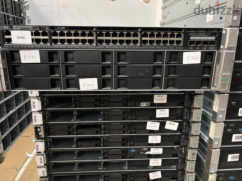 سيرفر جيل تاسع مع سويتش سيسكو Hp 380 G9 with cisco 3650 3