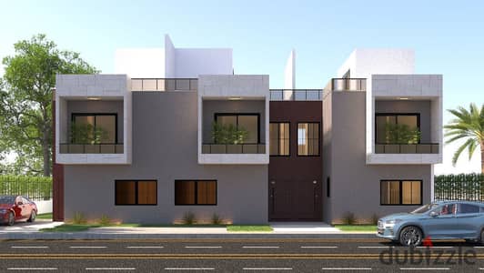 Twin house for sale in Sheikh Zayed, next to Mountain View, Kings Way, in installments