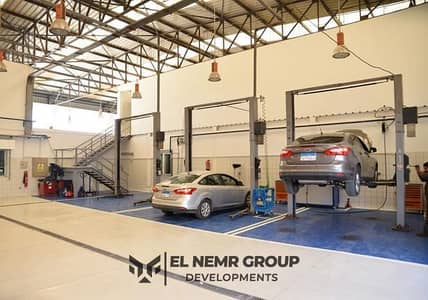 Car service and maintenance center for rent in the industrial zone, Fifth Settlement, next to Protect Me