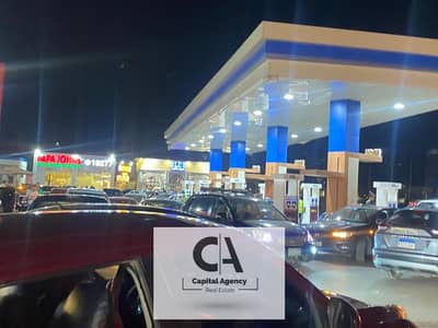 Commercial store 300 sqm, duplex 150 sqm ground + 150 sqm first _ inside gasoline station in Banafseg Villas _ Fifth Settlement