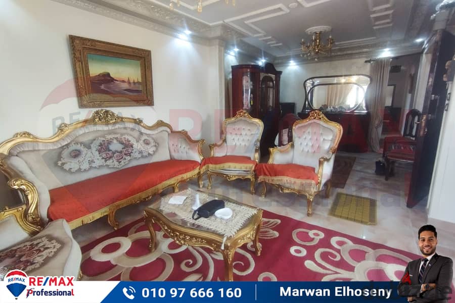 Apartment for sale 160 m + 95 m terrace Laurent (branching from Omar Al-Mukhtar Street) 0