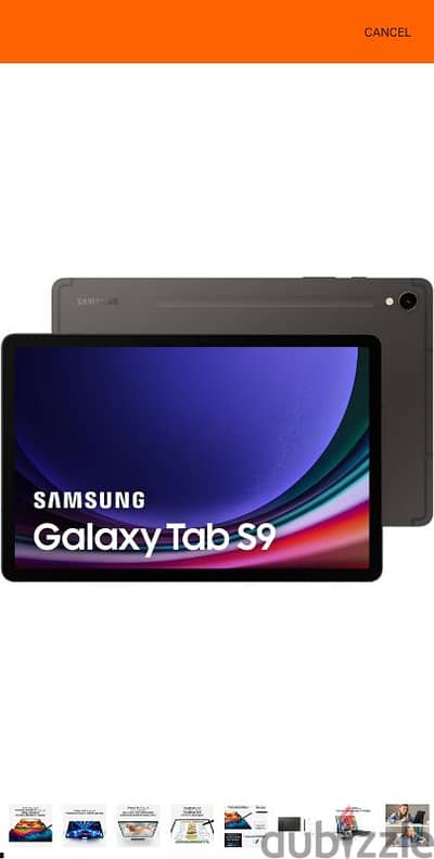 Samsung S9 tablet 128GB