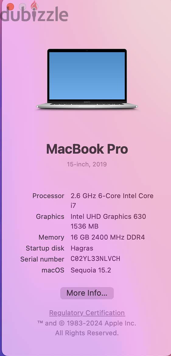 Macbook Pro 2019 15” TouchBar 10