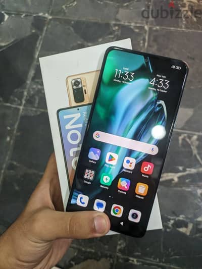 redmi note 10 pro 128/6 بعلبته و شاحنه بضمان المحل