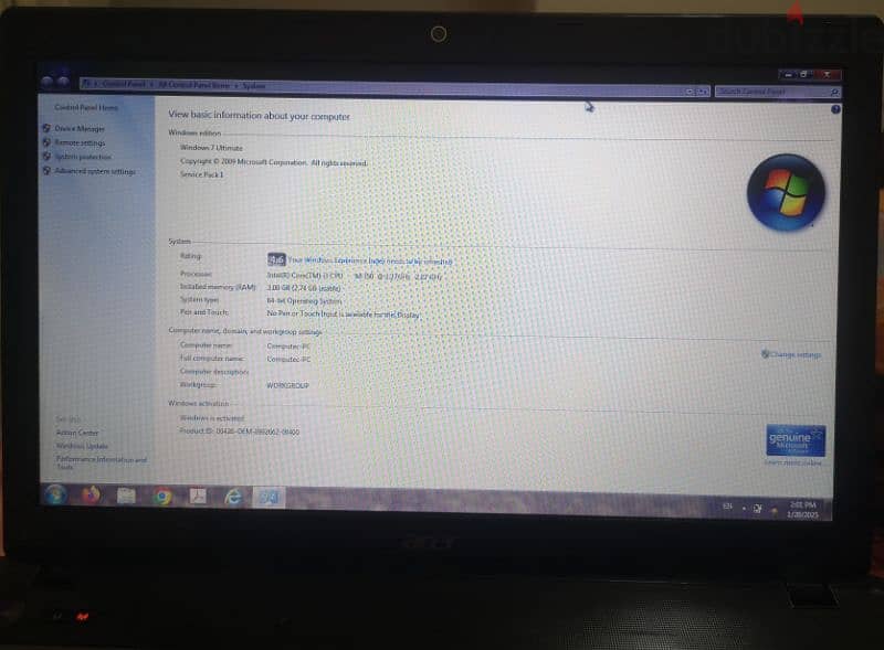 Laptop Acer Aspire 5741 0