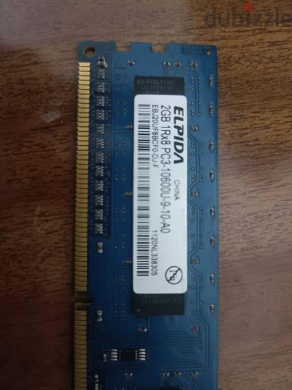 للبيع رامات ٦ جيجا ٢×٣ ddr3 1333MHZ 1