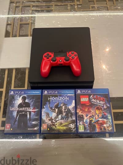 Playstation 4 Slim 500gb + controller +3 games