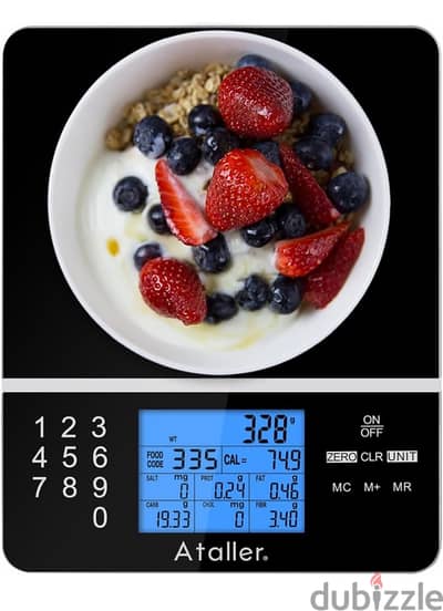 Food Scale with Nutritional Calc.  ميزان طعام يحسبلك أكلك بكل التفاصيل