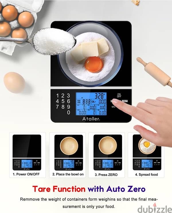 Food Scale with Nutritional Calc.  ميزان طعام يحسبلك أكلك بكل التفاصيل 4