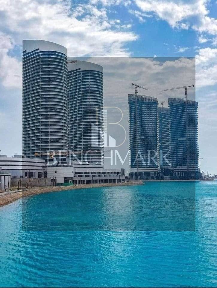 Apartment 359m fully finished for sale in Alamein Towers North Coast delivery soon double view of the sea and lagoon installments over 10 years 0