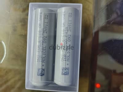 2batteries molicel 21700 original  like new from kuwait  vape mtl&dl