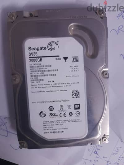 هارد seagate 2TB للبيع