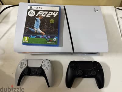 PS5 Slim with CD with 2 controllers