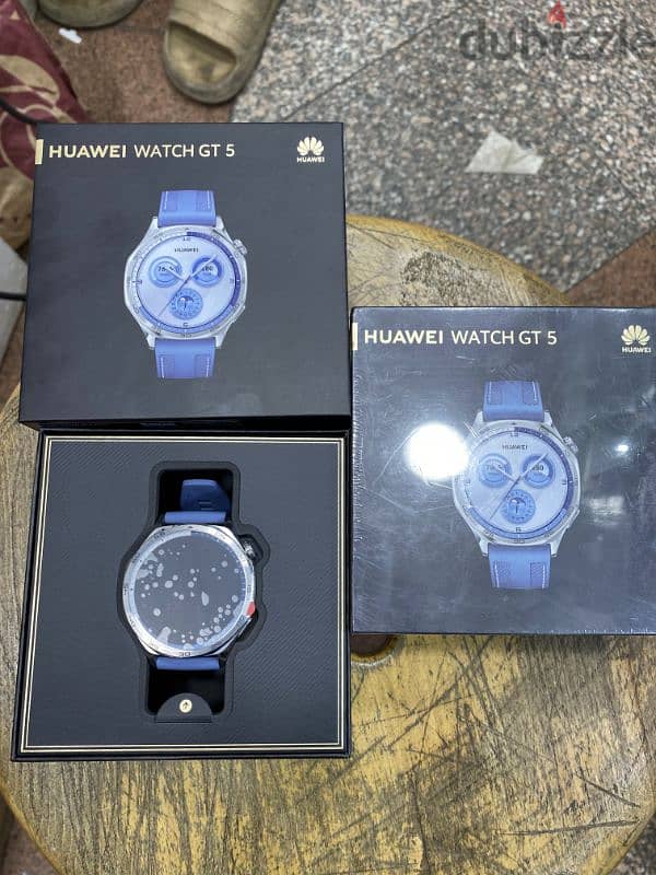 Huawei Watch GT 5 Classic 46M Blue جديدة متبرشمة بضمان الوكيل 1