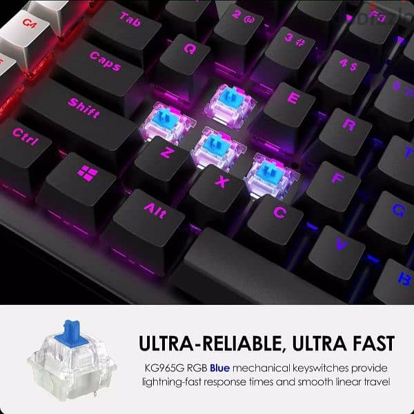 MARVO KG965G RGB Gaming Mechanical Keyboard – OUTEMU Blue Switch 2