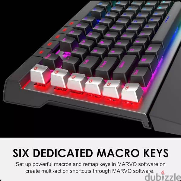 MARVO KG965G RGB Gaming Mechanical Keyboard – OUTEMU Blue Switch 6