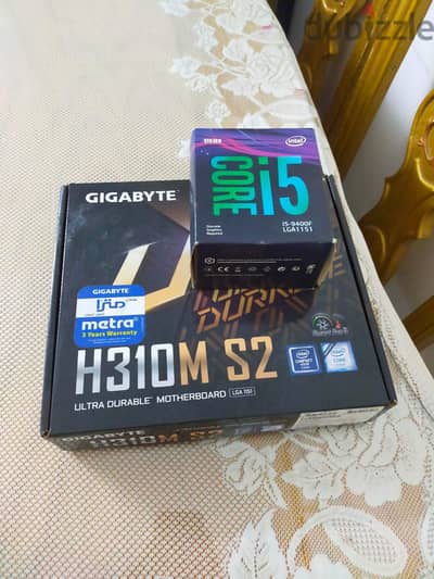 بورده GiGAbayte h310m s2  و معاالج intel i5 9400f