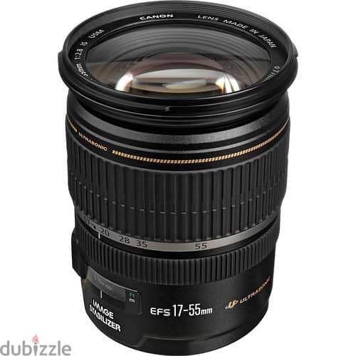 عدسه كانون احترافيه Canon EF-S 17-55mm f/2.8 USM Lens made in japan 0