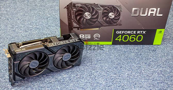 ASUS Dual GeForce RTX 4060 OC Edition 8GB GDDR6. للبيع كارت شاشاة rtx 0