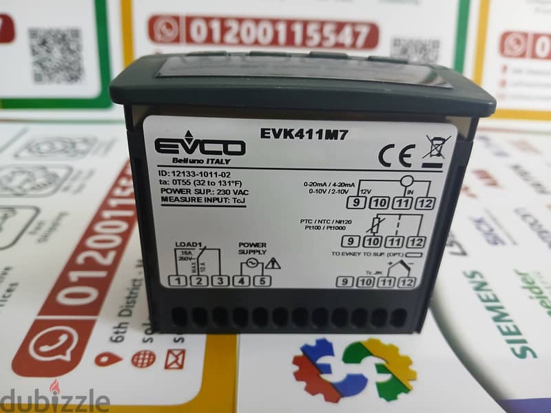 جهاز بروجرام التحكم في درجة الحرارة ماركه EVCO الايطاليه EVK411M7 0