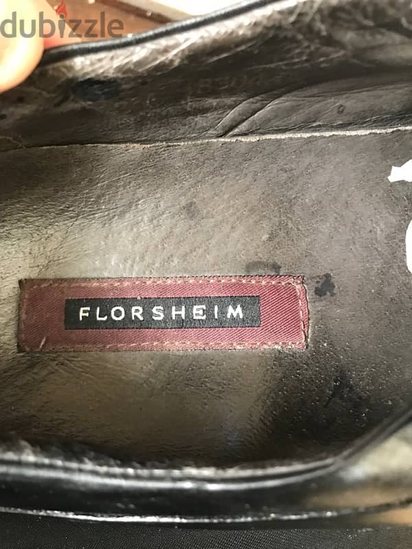 حذاء براند ماركة ( FLORSHEIM ) العالمية ، جلد طبيعى ، مقاس ٤٥ 3