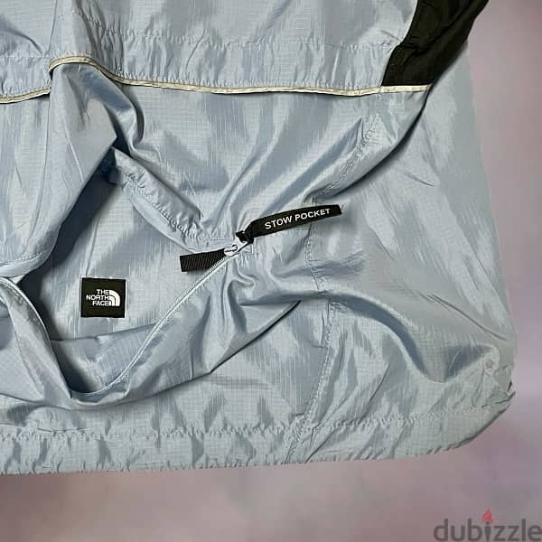 The North Face Jacket Women's Windbreaker Blue Polyester w/Pockets 4