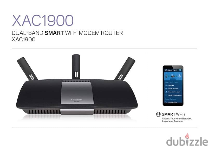 router linksys xac 1900 روتر لينكسيس ومودم 1