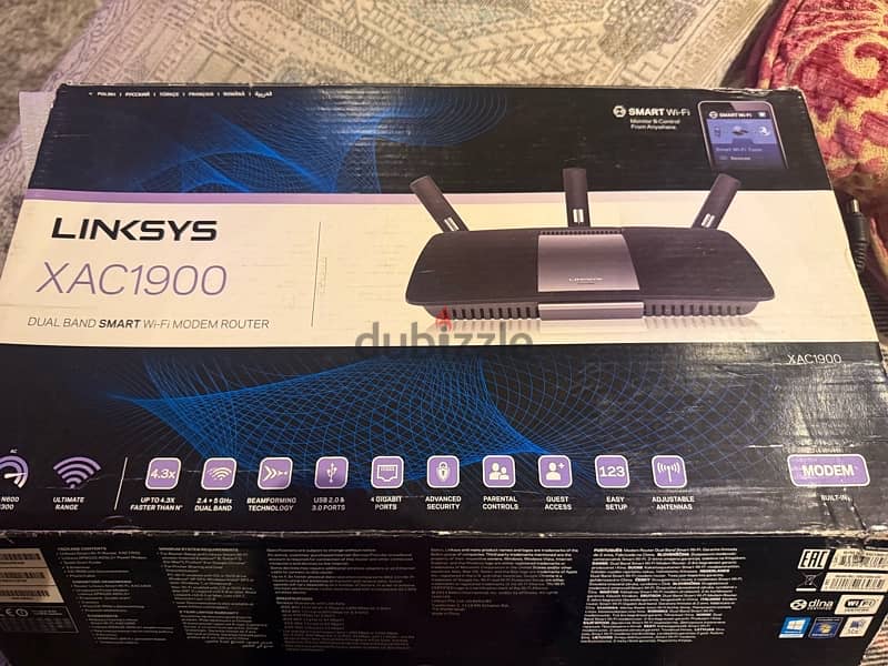 router linksys xac 1900 روتر لينكسيس ومودم 10