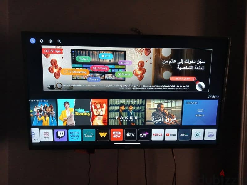 شاشه lg 43 سمارت 4k 0